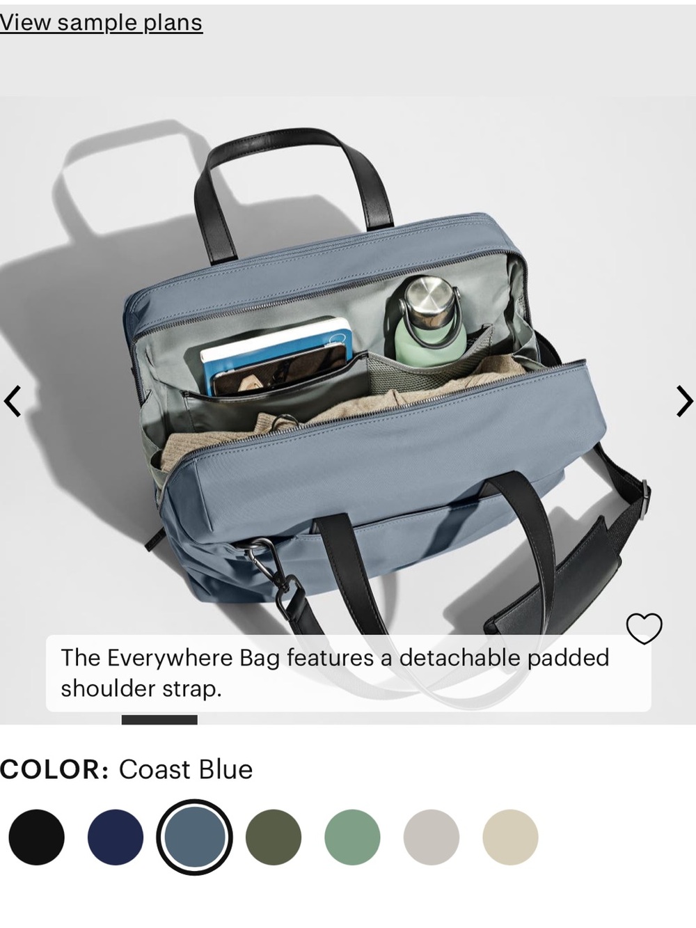 Away Everywhere Bag in Coast Blue EUC - Picture 4 of 10